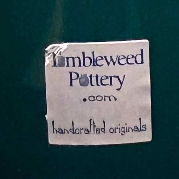 Handcrafted TUMBLEWEED POTTERY  #1 Policeman Drip Glaze Mug - Picture 7 of 10